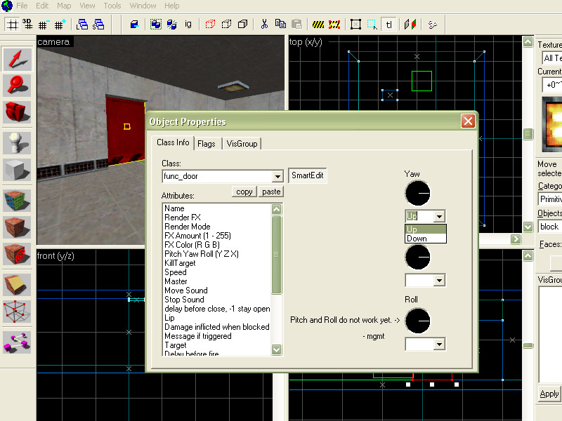 Fertige Türe im Hammer Editor